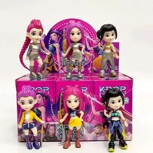 One K-Pop Demon Hunters Huntrix Girls Collectible Figures Blind Box Kids Toys